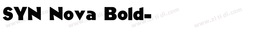SYN Nova Bold字体转换